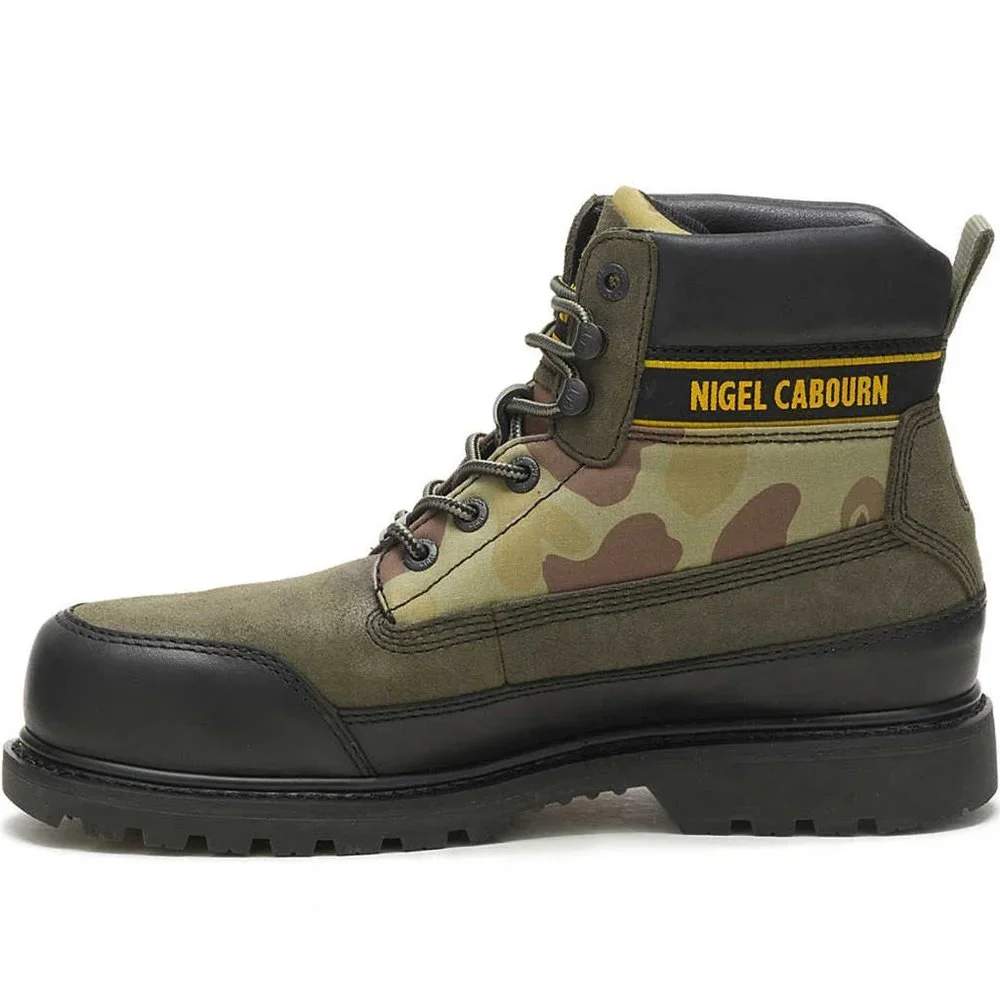 NEW $225 Caterpillar Footwear x Nigel Cabourn Utah Boots! Camo & Black P110959
